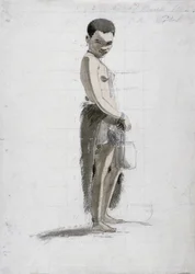 Korah Girl with a Jar, 1802 (wc og grafit på papir)